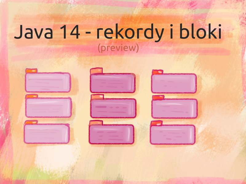 Java 13 i 14 - bloki tekstowe i rekordy, grafika
