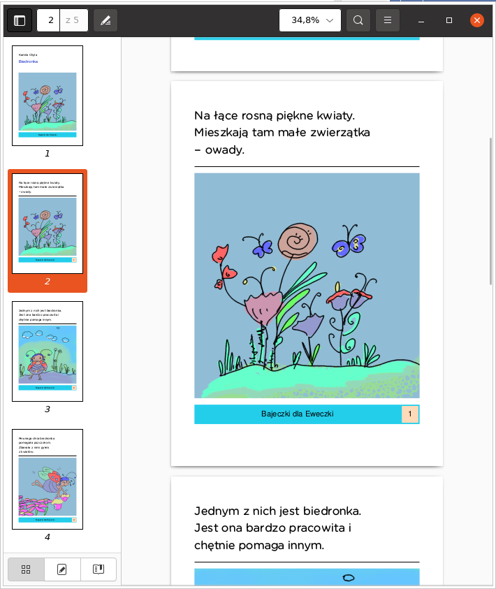 Wygenerowany pdf w przeglądarce evince /posts/generate_pdf/doc_in_evince.png